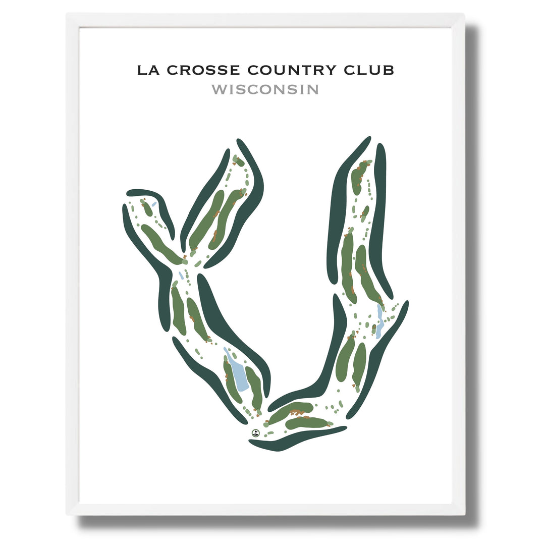 La Crosse Country Club, Wisconsin - Printed Golf Course