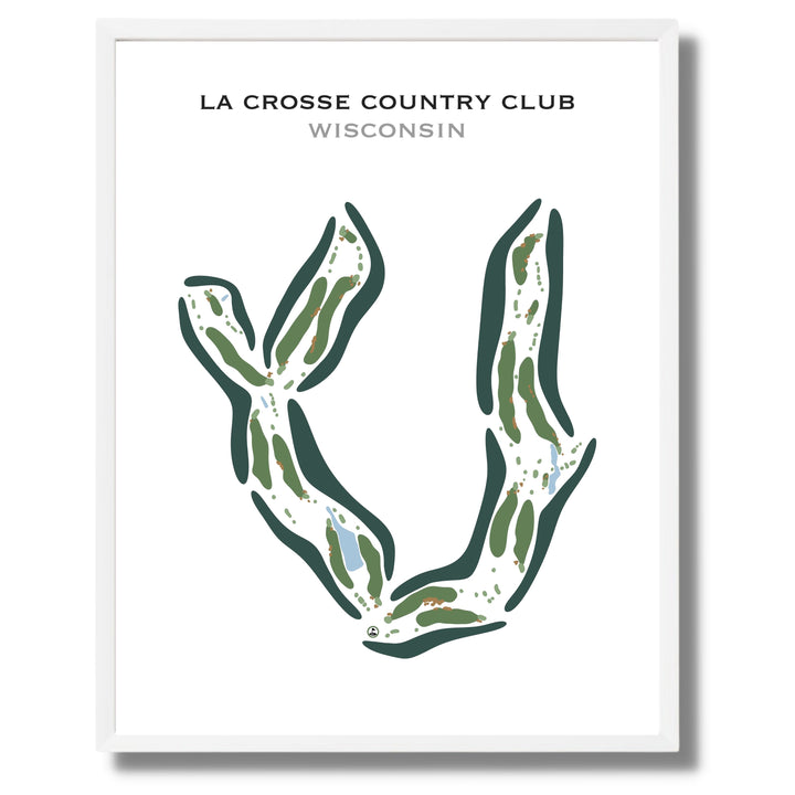 La Crosse Country Club, Wisconsin - Printed Golf Course