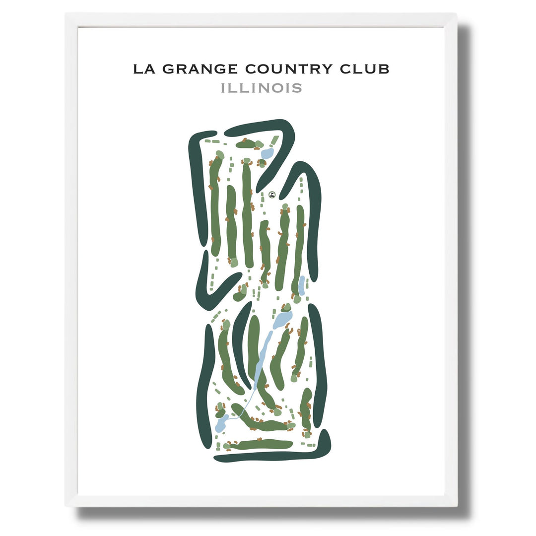 La Grange Country Club, Illinois - Printed Golf Courses