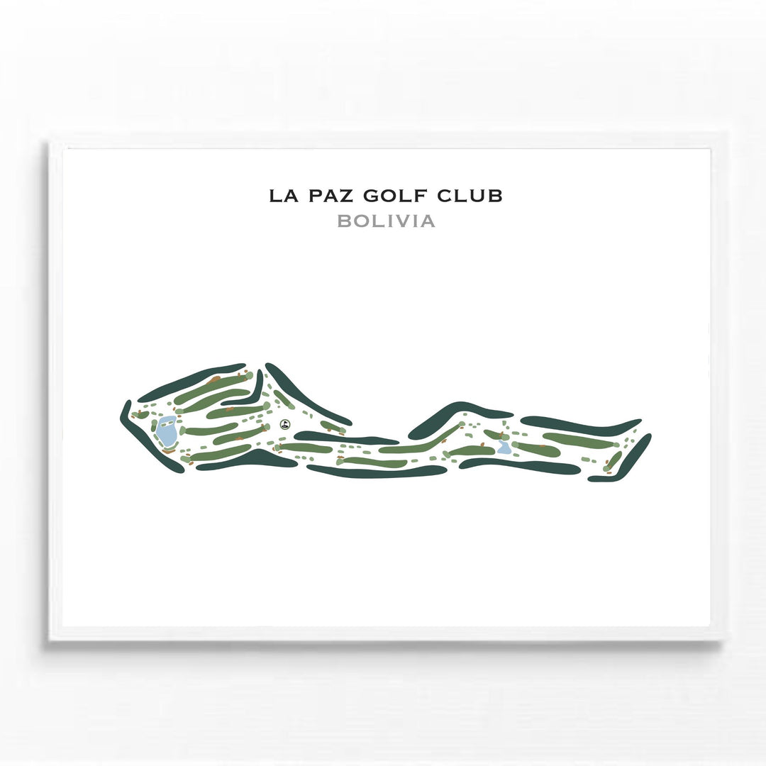 La Paz Golf Club, Bolivia - Printed Golf Course