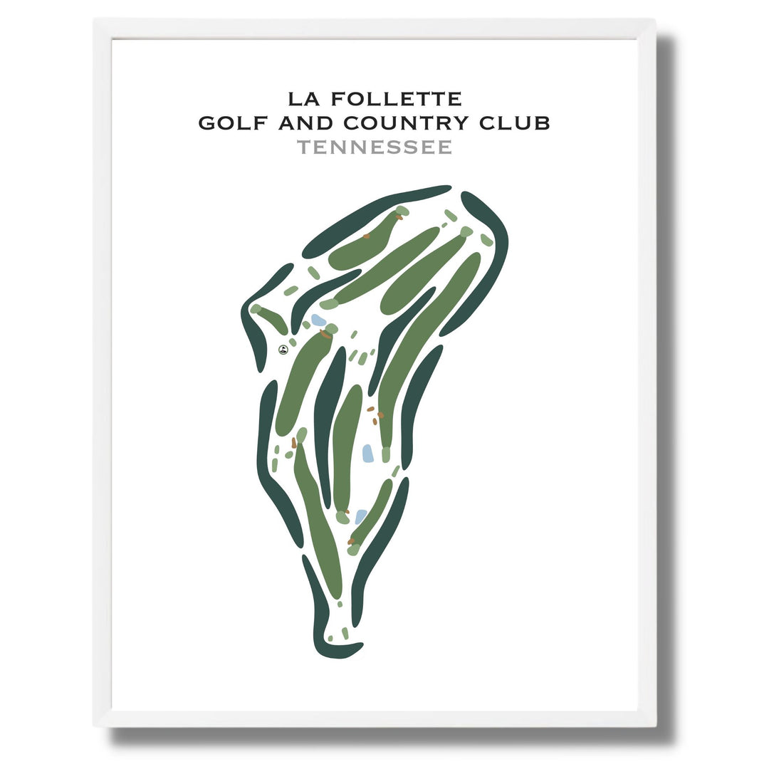 La Follette Golf & Country Club, Tennessee - Printed Golf Course