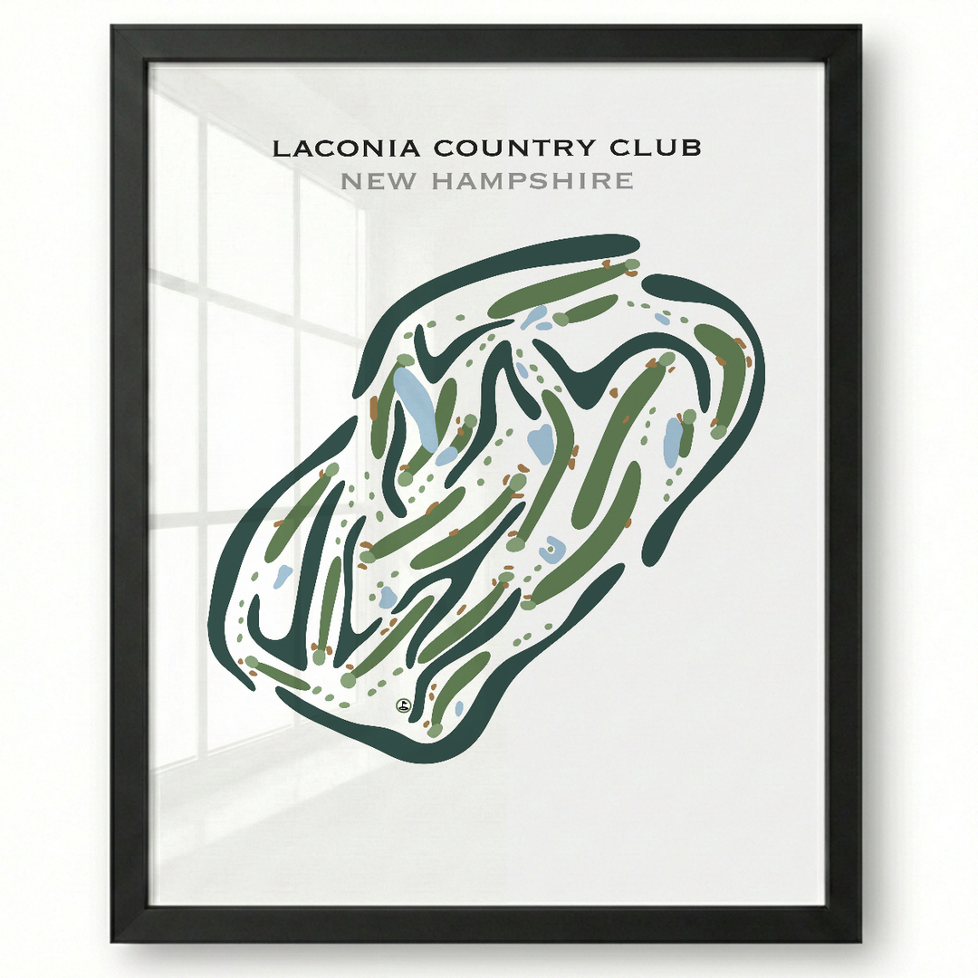 Laconia Country Club, New Hampshire - Printed Golf Courses