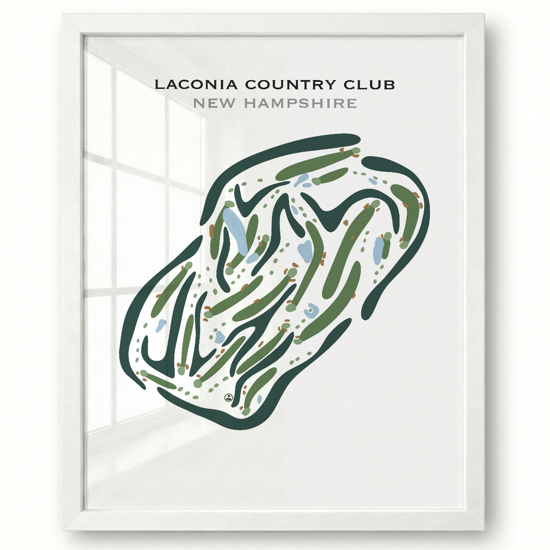 Laconia Country Club, New Hampshire - Printed Golf Courses