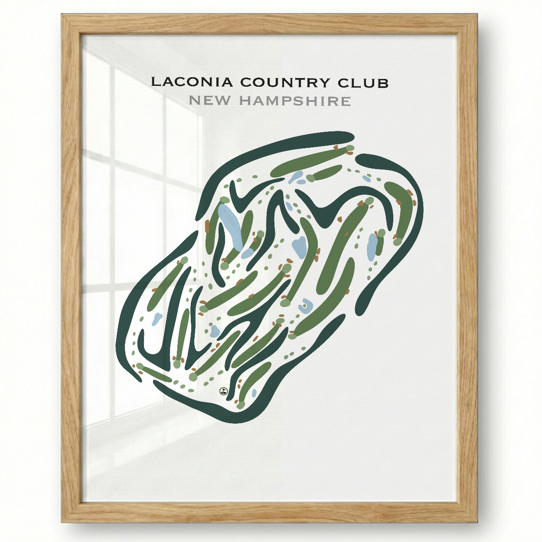Laconia Country Club, New Hampshire - Printed Golf Courses