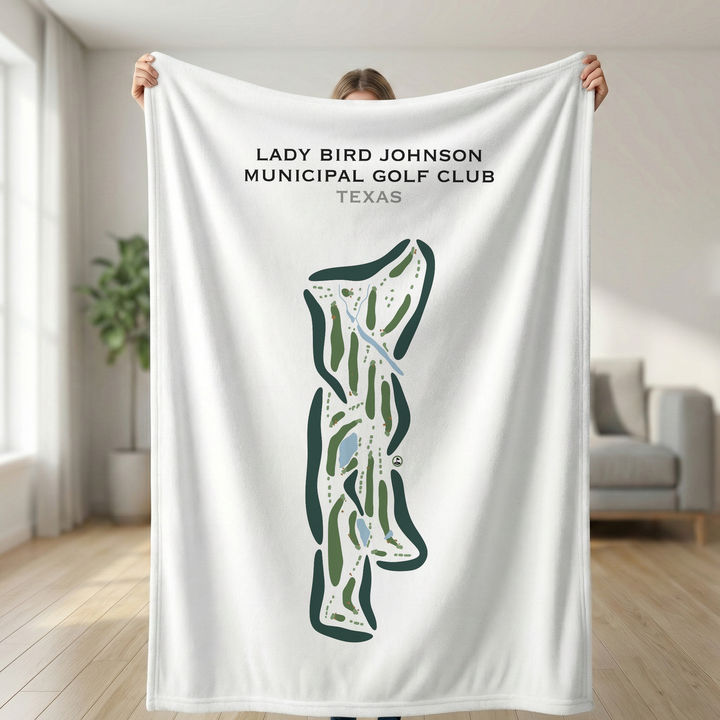 Lady Bird Johnson Municipal Golf Club, Texas - Printed Golf Courses