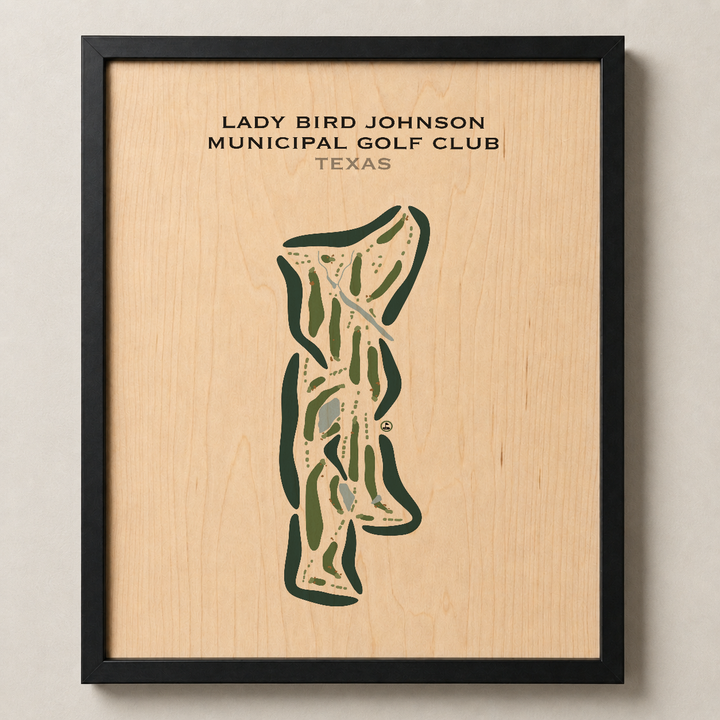 Lady Bird Johnson Municipal Golf Club, Texas - Printed Golf Courses