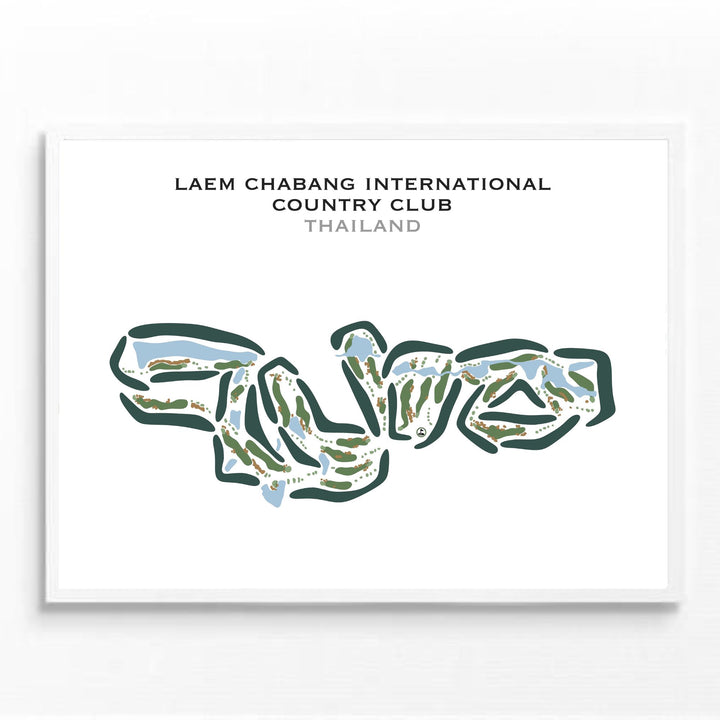 Laem Chabang International Country Club, Thailand - Printed Golf Courses