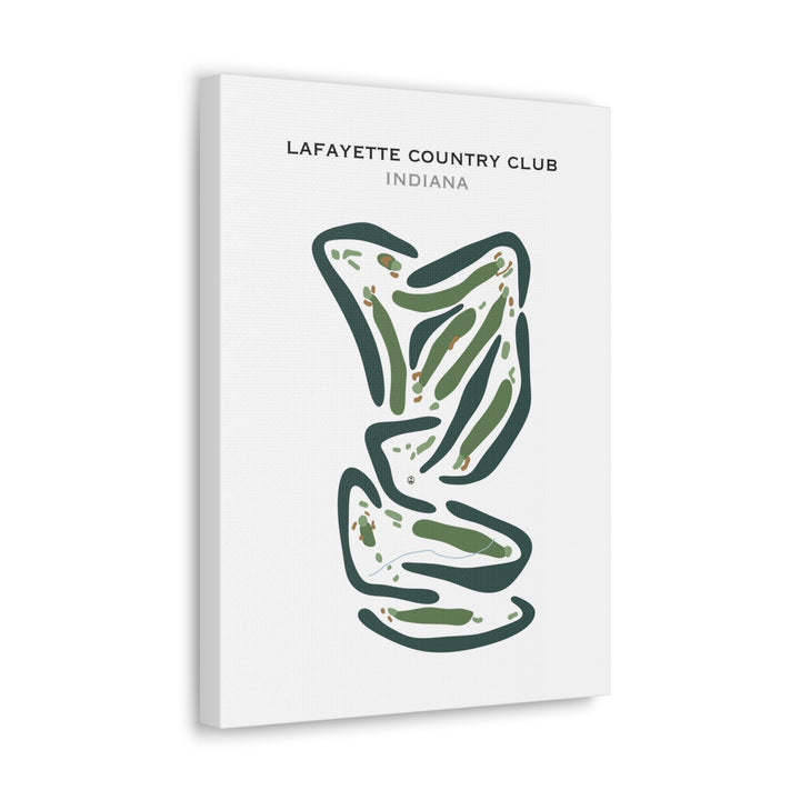 Lafayette Country Club, Indiana - Printed Golf Courses