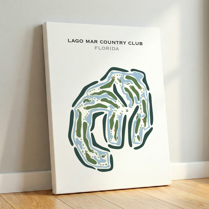 Lago Mar Country Club, Florida - Printed Golf Courses