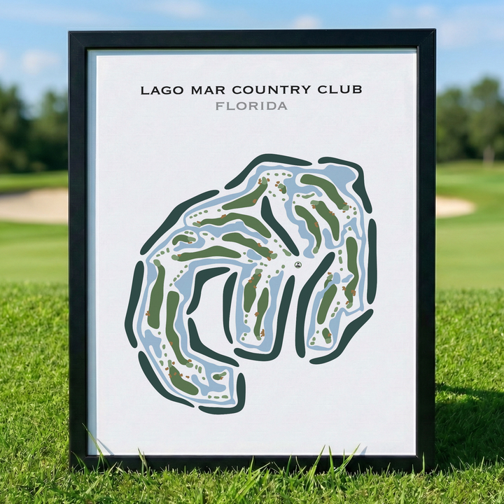 Lago Mar Country Club, Florida - Printed Golf Courses