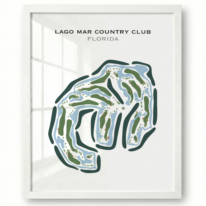 Lago Mar Country Club, Florida - Printed Golf Courses