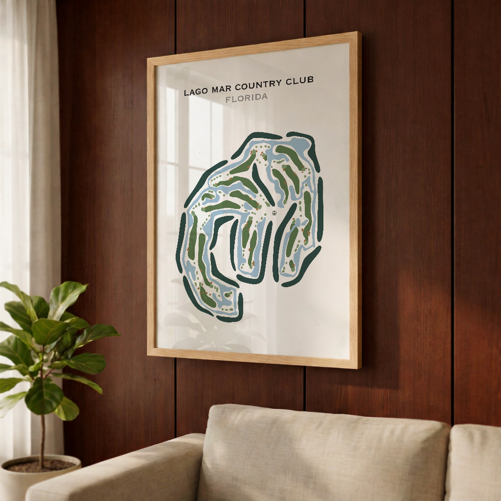 Lago Mar Country Club, Florida - Printed Golf Courses
