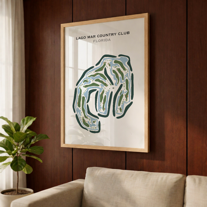 Lago Mar Country Club, Florida - Printed Golf Courses