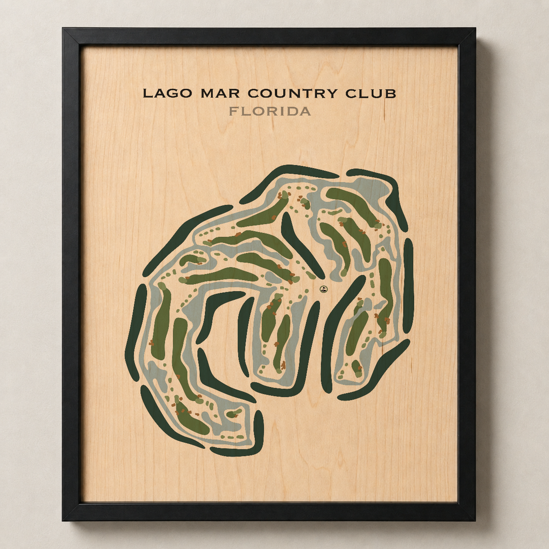Lago Mar Country Club, Florida - Printed Golf Courses