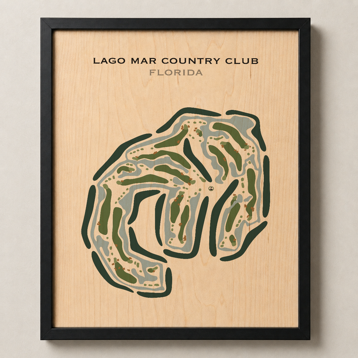 Lago Mar Country Club, Florida - Printed Golf Courses