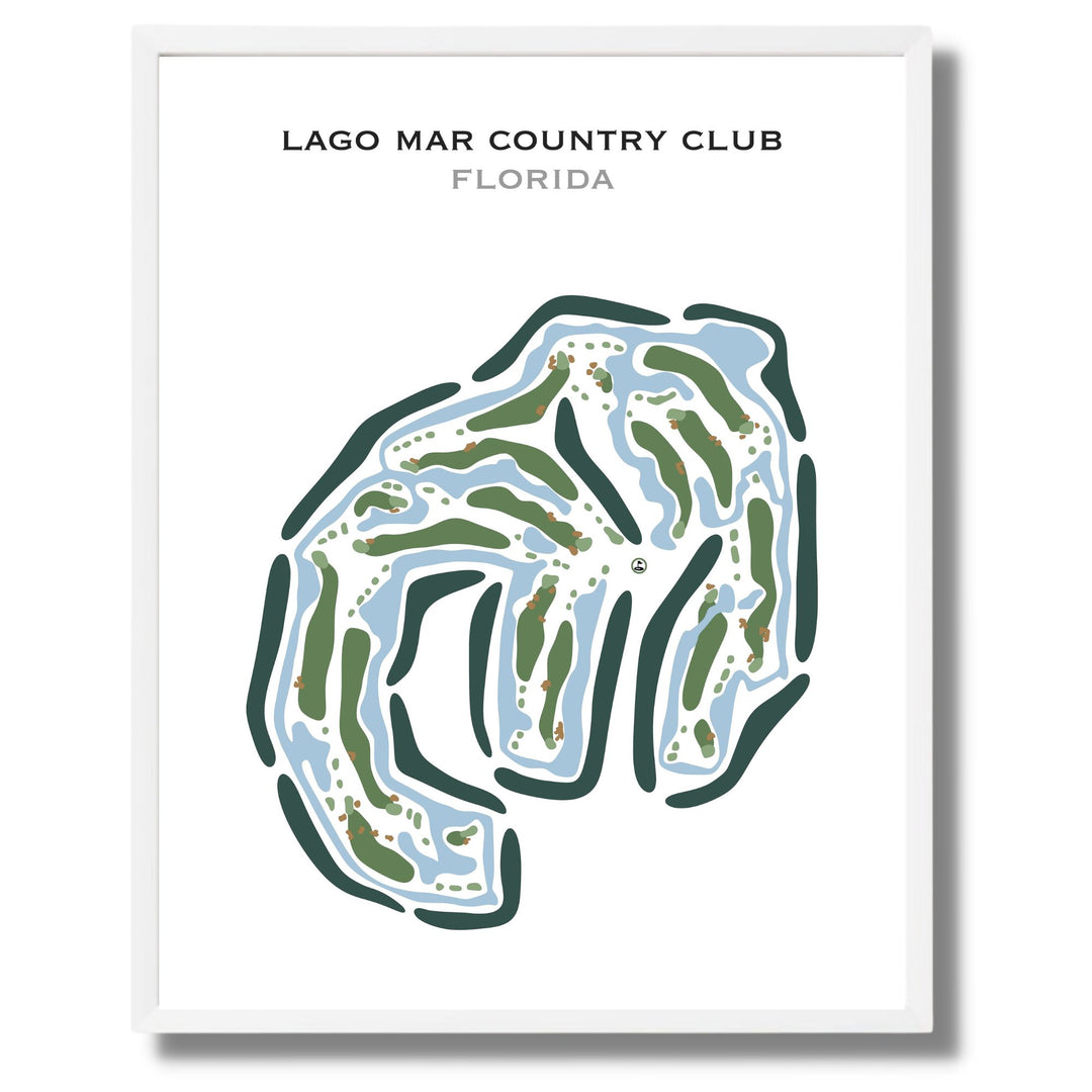 Lago Mar Country Club, Florida - Printed Golf Courses