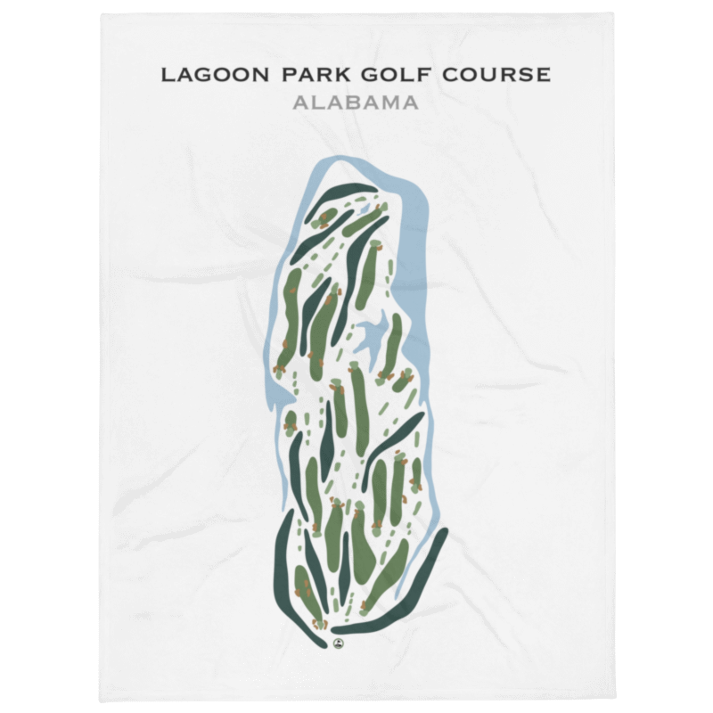 Lagoon Park Golf Course, Alabama - Printed Golf Courses