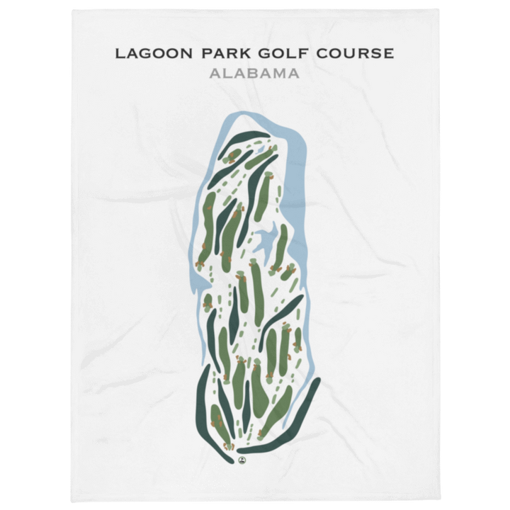 Lagoon Park Golf Course, Alabama - Printed Golf Courses