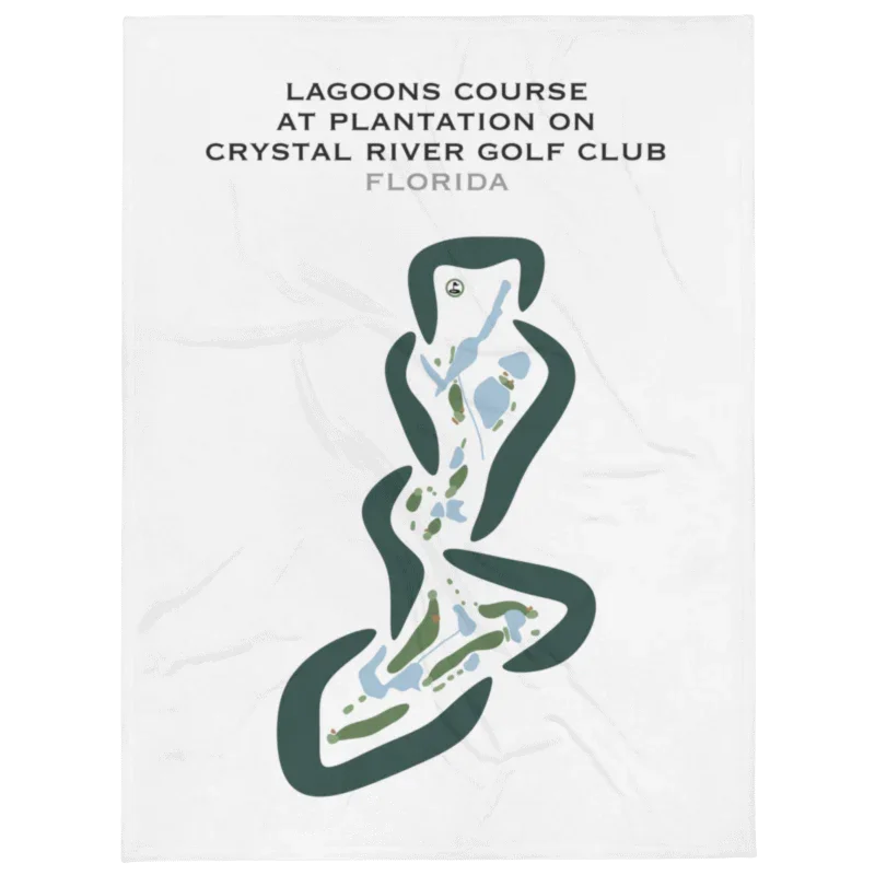 Lagoons Course at Plantation on Crystal River Club, Florida - Printed Golf Courses