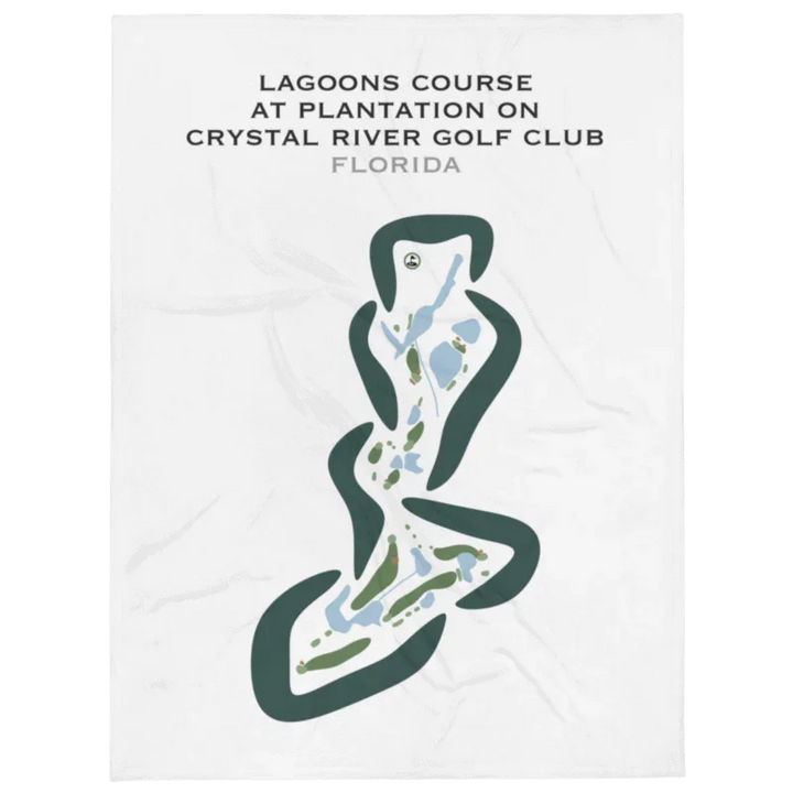 Lagoons Course at Plantation on Crystal River Club, Florida - Printed Golf Courses