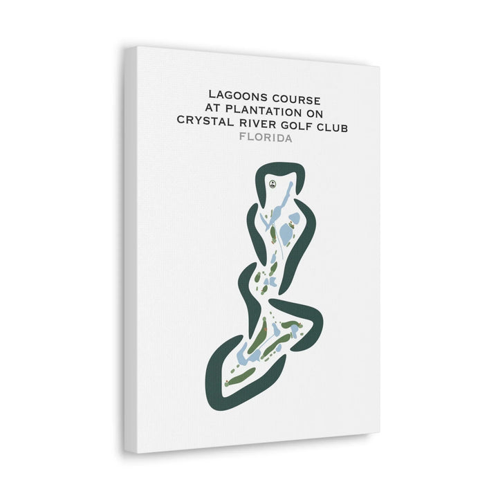 Lagoons Course at Plantation on Crystal River Club, Florida - Printed Golf Courses