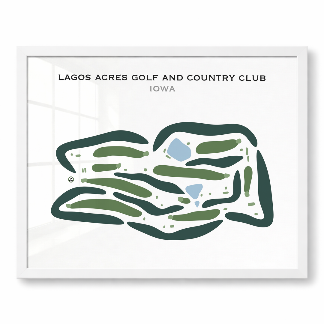 Lagos Acres Golf and County Club, Iowa - Printed Golf Courses
