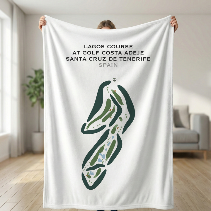 Lagos Course at Golf Costa Adeje Santa Cruz de Tenerife, Spain - Printed Golf Courses