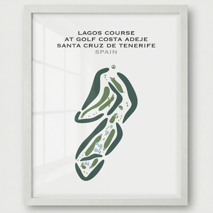 Lagos Course at Golf Costa Adeje Santa Cruz de Tenerife, Spain - Printed Golf Courses