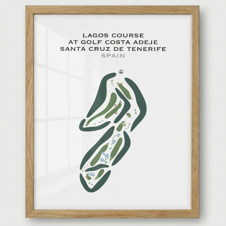 Lagos Course at Golf Costa Adeje Santa Cruz de Tenerife, Spain - Printed Golf Courses