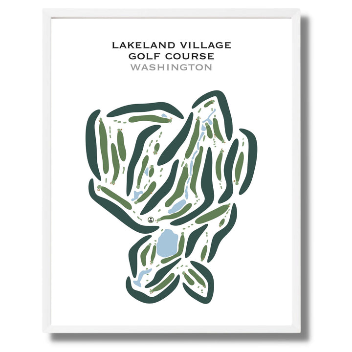 Lakeland Village Golf Course, Washington - Printed Golf Courses