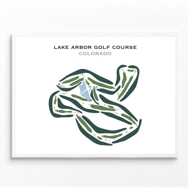 Lake Arbor Golf Course, Colorado - Printed Golf Courses