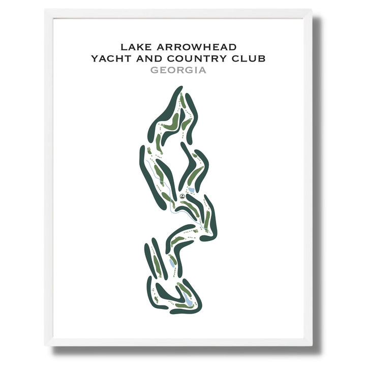 Lake Arrowhead Yacht & Country Club, Georgia - Printed Golf Course
