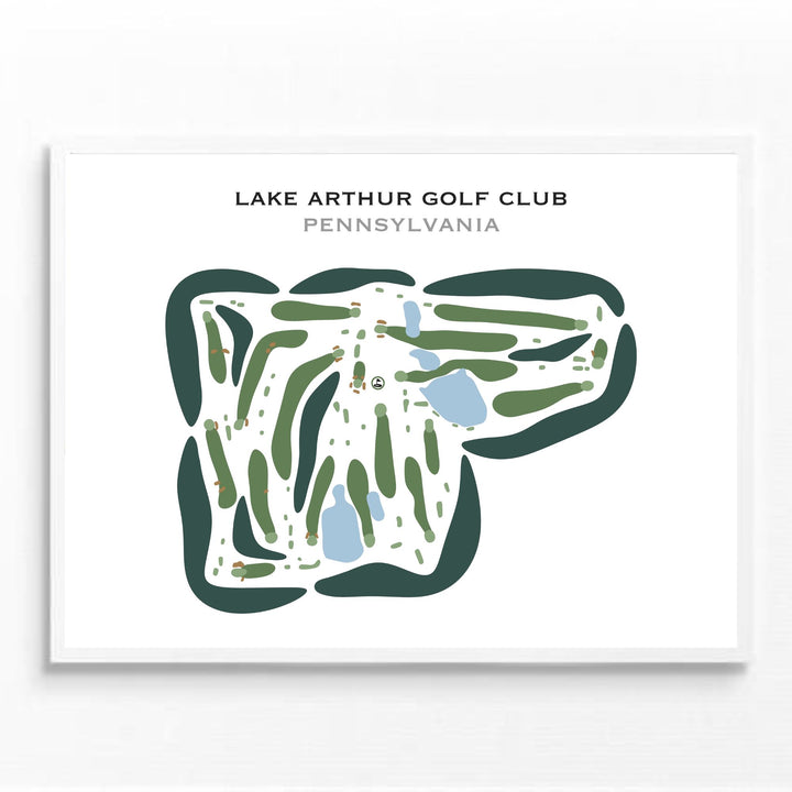 Lake Arthur Golf Club, Pennsylvania - Printed Golf Courses