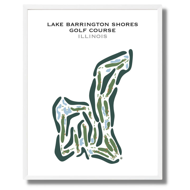 Lake Barrington Shores Golf Course, Illinois - Printed Golf Courses