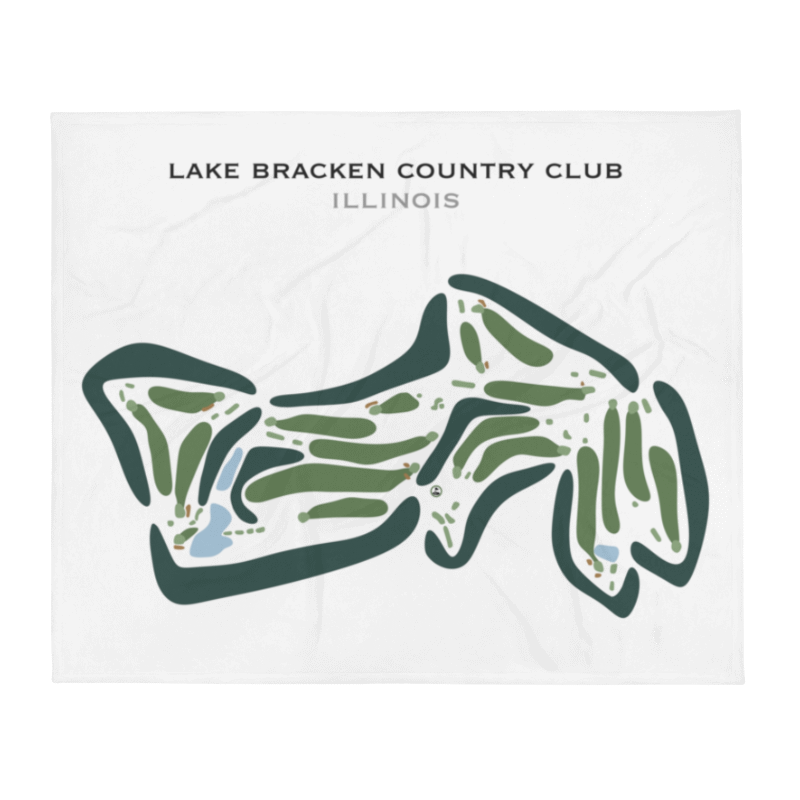 Lake Bracken Country Club, Illinois - Printed Golf Courses