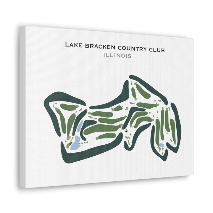 Lake Bracken Country Club, Illinois - Printed Golf Courses