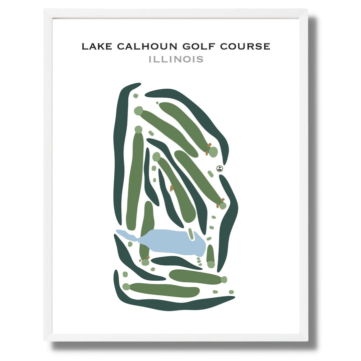 Lake Calhoun Golf Course, Illinois - Printed Golf Courses