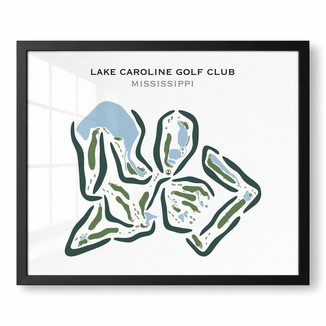Lake Caroline Golf Club, Mississippi - Printed Golf Courses