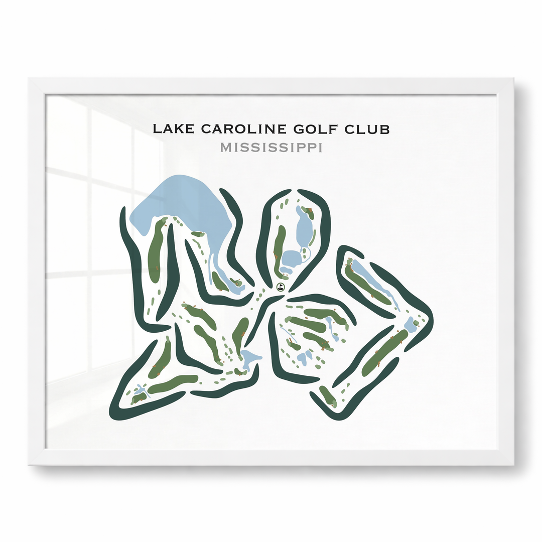 Lake Caroline Golf Club, Mississippi - Printed Golf Courses