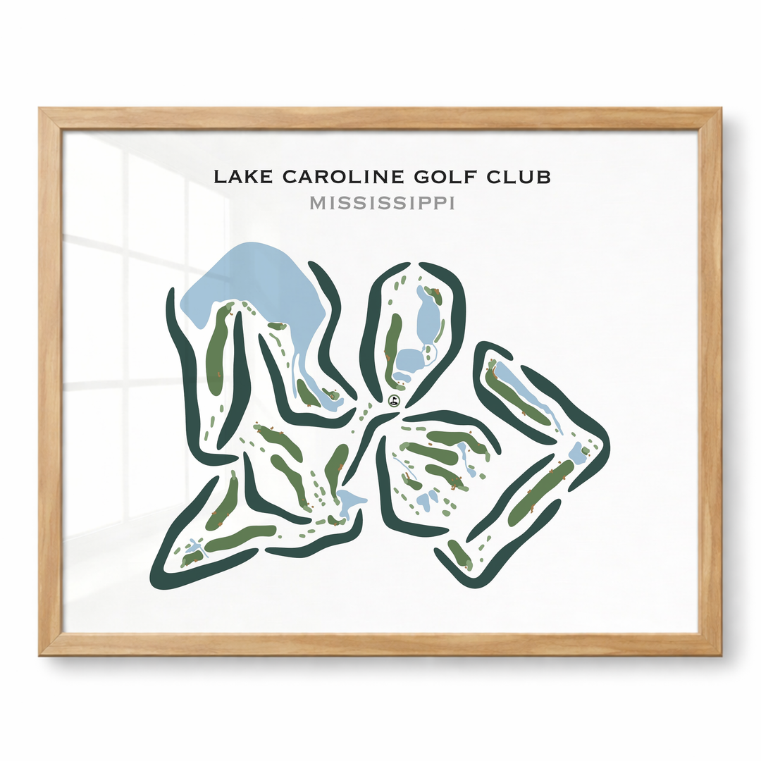 Lake Caroline Golf Club, Mississippi - Printed Golf Courses