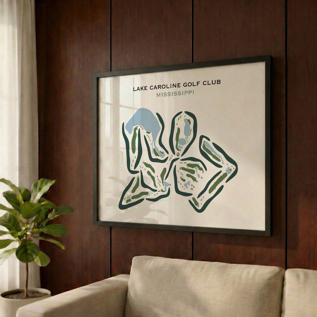 Lake Caroline Golf Club, Mississippi - Printed Golf Courses