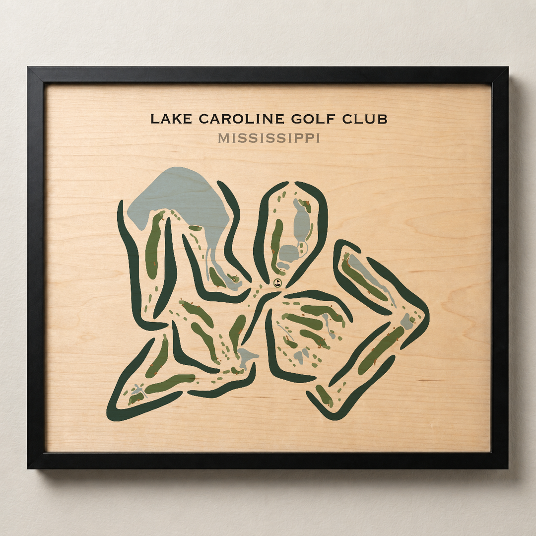 Lake Caroline Golf Club, Mississippi - Printed Golf Courses