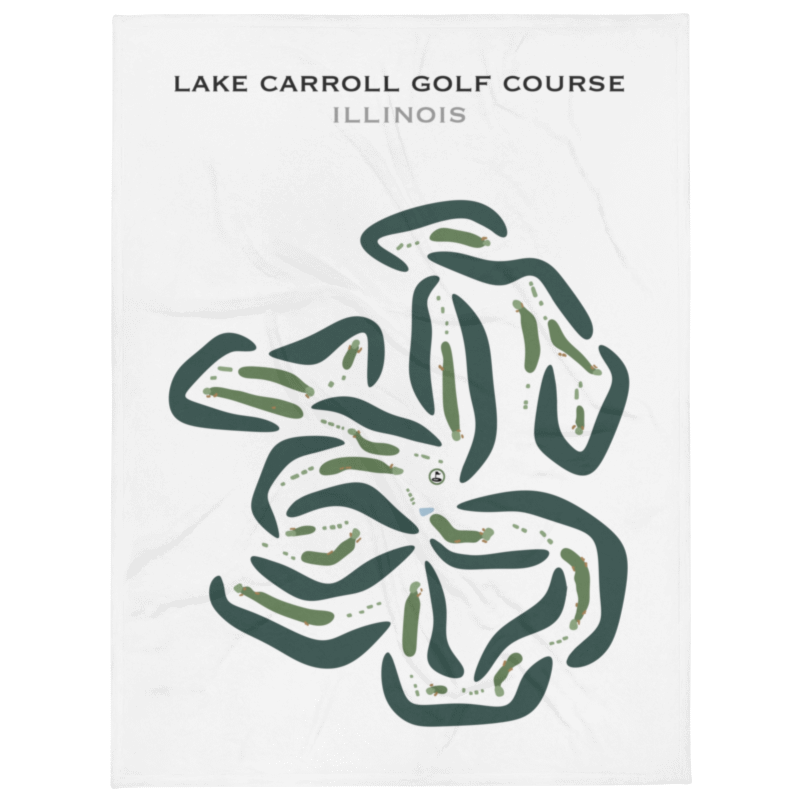 Lake Carroll Golf Course, Illinois - Printed Golf Courses