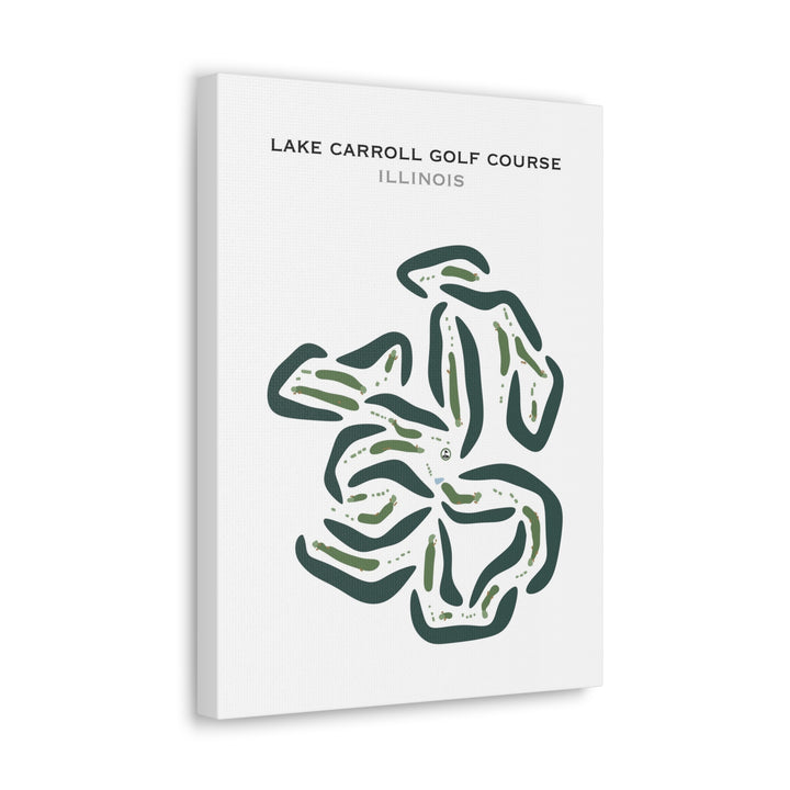Lake Carroll Golf Course, Illinois - Printed Golf Courses