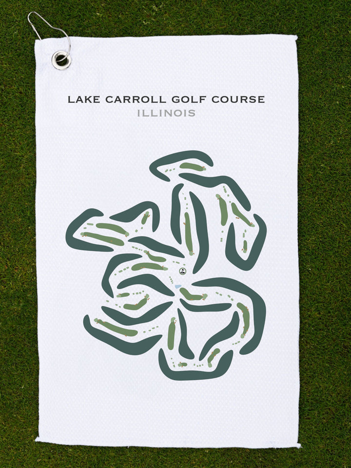 Lake Carroll Golf Course, Illinois - Printed Golf Courses