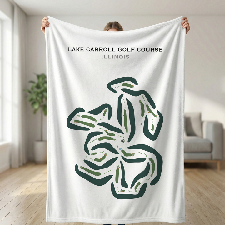 Lake Carroll Golf Course, Illinois - Printed Golf Course