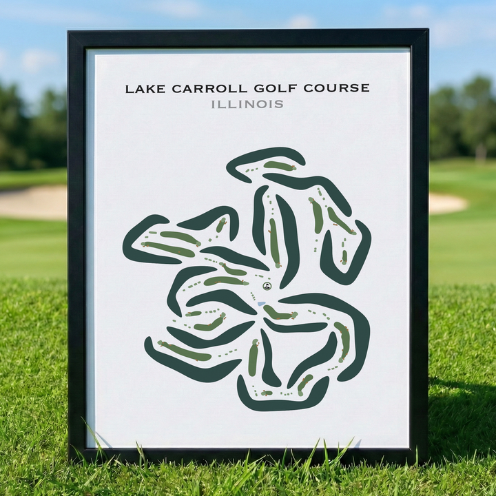 Lake Carroll Golf Course, Illinois - Printed Golf Course