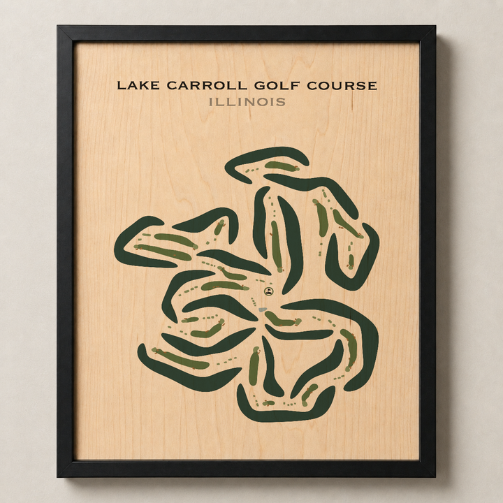 Lake Carroll Golf Course, Illinois - Printed Golf Course