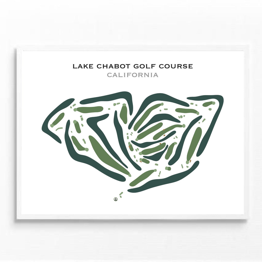 Lake Chabot Golf Course, California - Printed Golf Courses