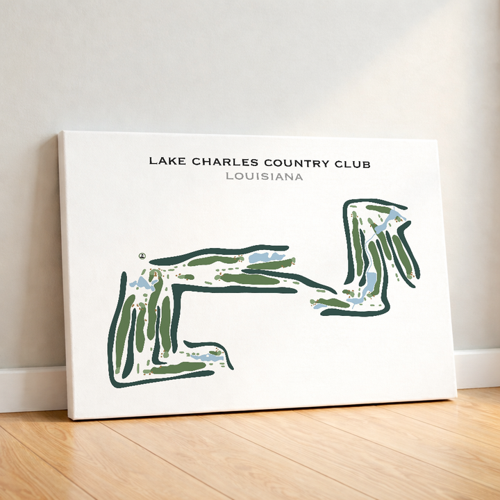 Lake Charles Country Club, Louisiana - Printed Golf Courses